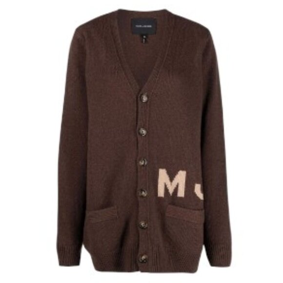 NWOT Marc Jacobs Brown 'The Big Cardigan' Cardigan - Picture 2 of 8